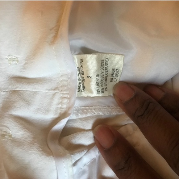 { Theory } Linen Blend Pants Sz 2 - Picture 6 of 7